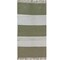 Homeroots 2 x 4 ft. Green & White Chevron Striped Area Rug 396099 - alternate 1